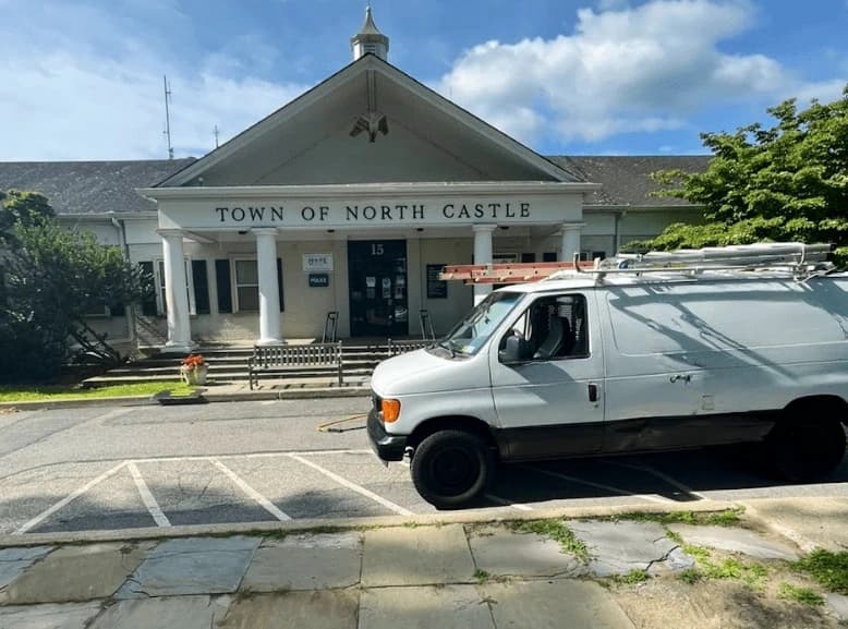 Solon Power Washing commercial cleaning team at work in Solon business district